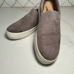 Clarks Taupe Suede Men's Slip-On Loafers